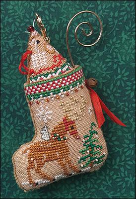 JN305 Gingerbread Mouse  Reindeer Stocking  (Mouse not included) by Just Nan