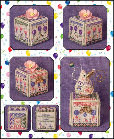JN317 Birthday Garden Cube Cube by Just Nan Limited Edition 