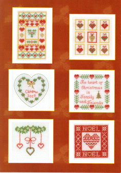 Cross stitch Greetings Book 3 "Christmas Hearts" MJC071