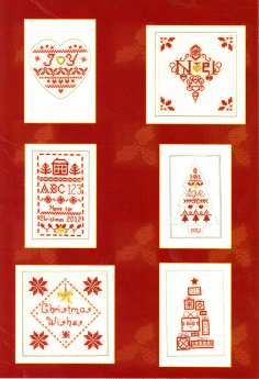Cross stitch Greetings Book 4 "Christmas Red" MJC072