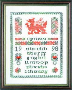 Celtic Wales Red Dragon Sampler MJC 009