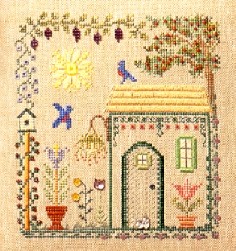 Bluebird Cottage  by Elizabeth's Needlework Designs