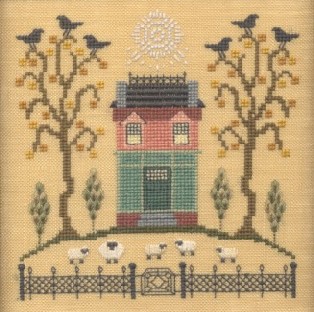 Black Crow Cottage by Elizabeth's Needlework Designs