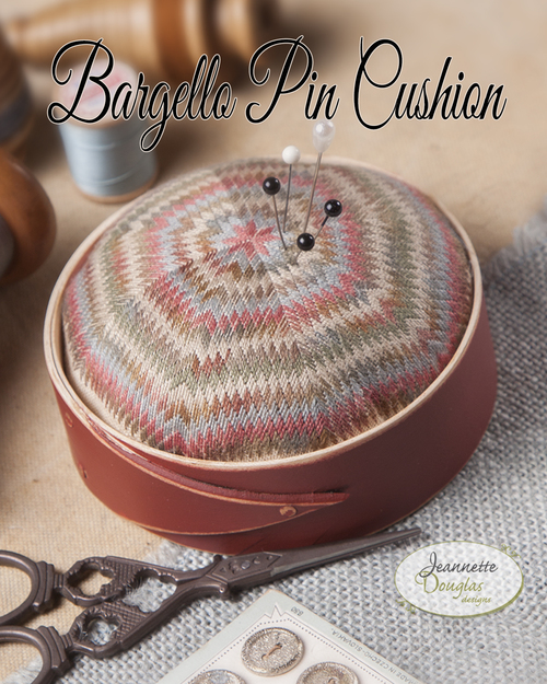 Bargello Pincushion by Jeannette Douglas Designs