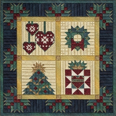 Christmas Barn Quilts by From Nancy's Needle