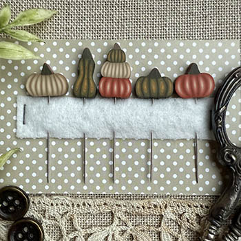Pumpkin Collection 5 Pin Set by Puntini Puntini