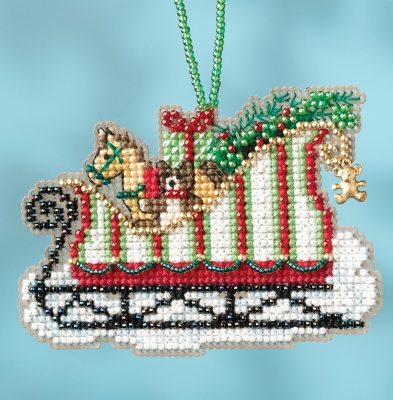MH16-1733 Toyland Sleigh Ornament  by Mill Hill 
