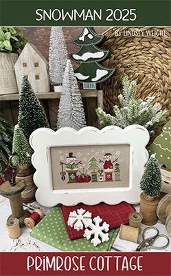 Primrose Cottage Stitches  -  Snowman 2025