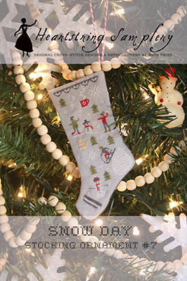  Heartstring Samplery - Snow Day Stocking Ornament