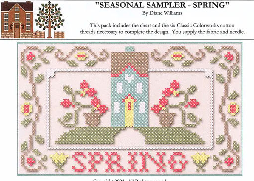  Little House Needlework - Spring - Seasonal Sampler 