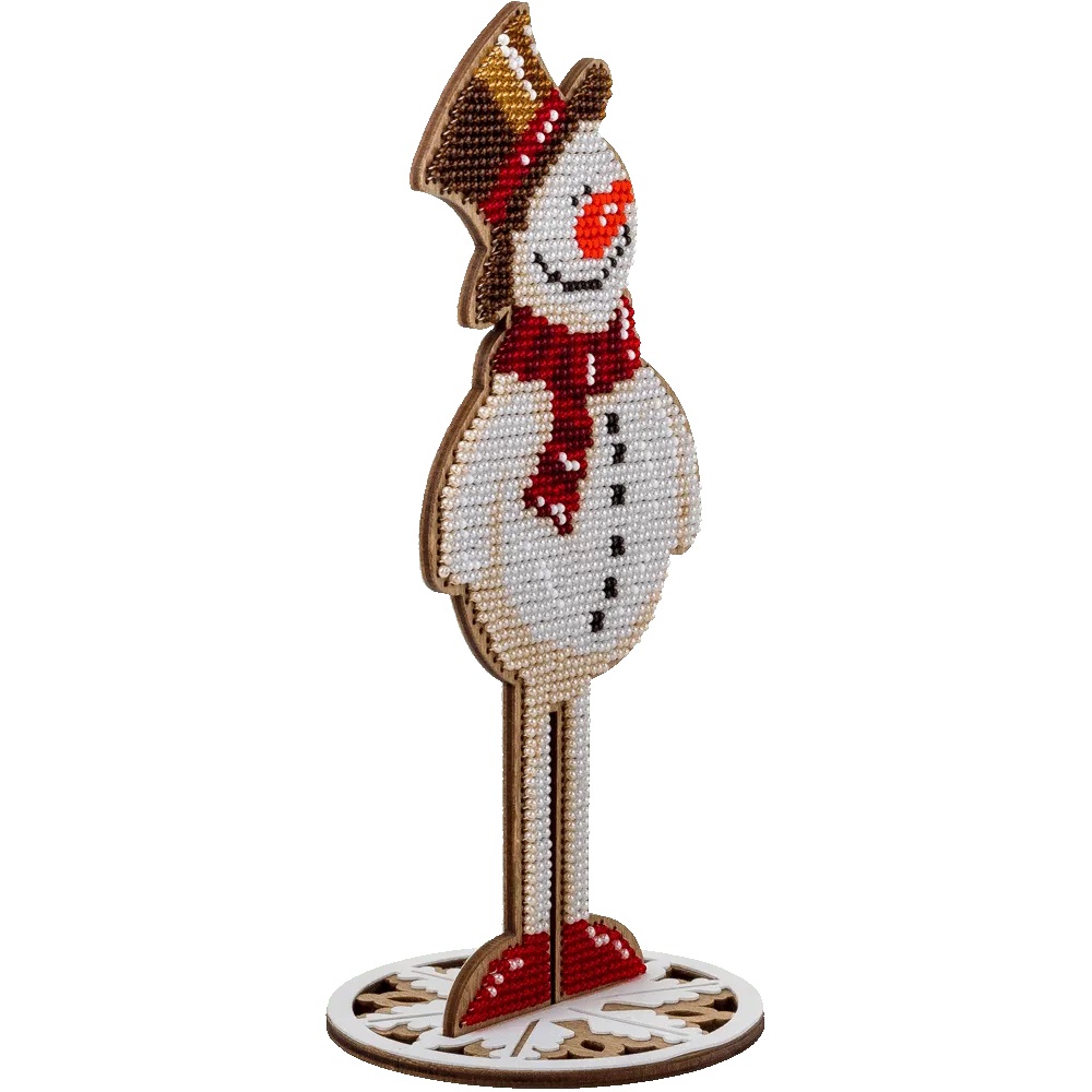 FLK-206 Snowman beading kit - 8.5cm 19.5cm Wonderland Crafts