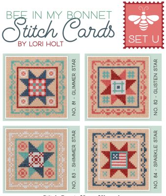 Its sew Emma -  Stitch Cards - Set U (4 designs)