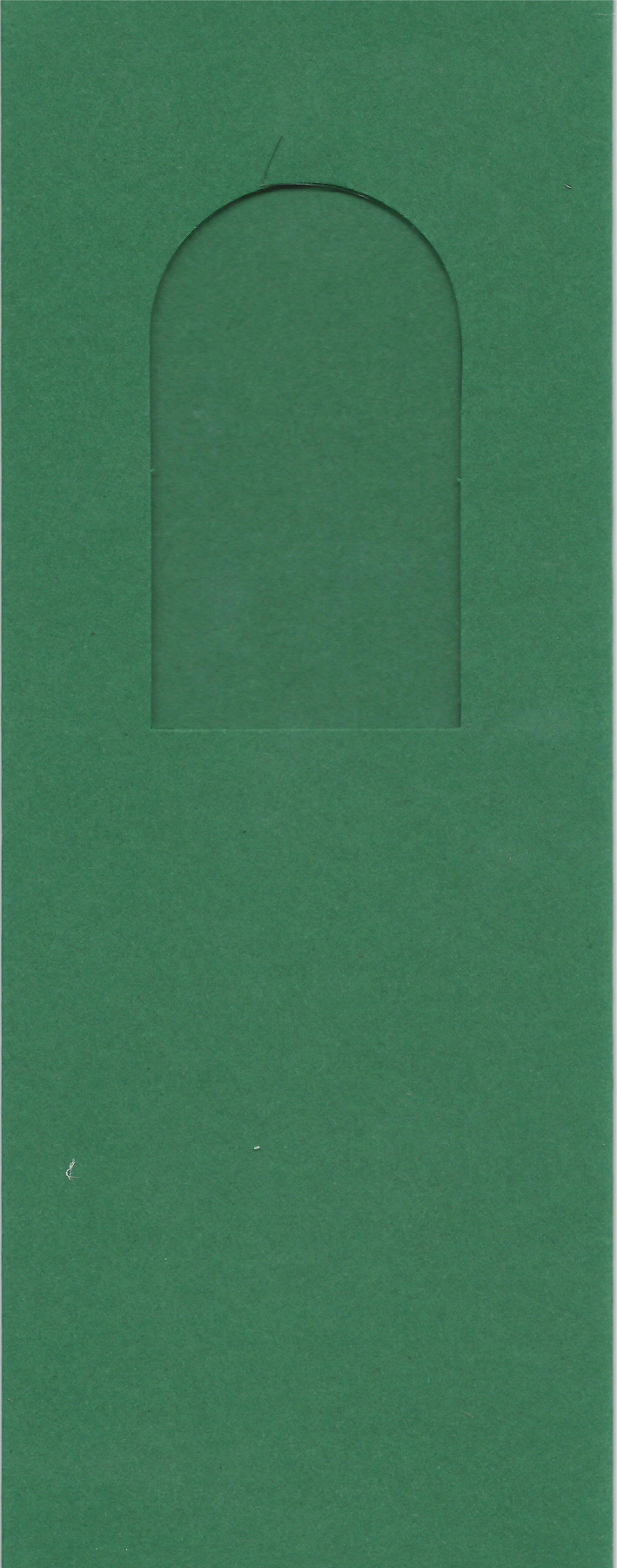 PK282-23 Green Double Fold with Small Arched Aperture.  Pack of 5 Cards       