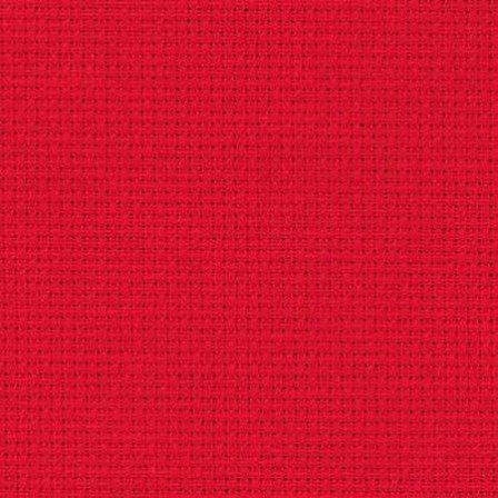 Christmas Red : 14 count Aida : Zweigart : Per Metre 100cm x 110cm 