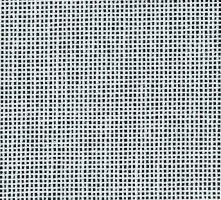 White 18 Threads per inch  Single Mesh Canvas. Per Metre  100cm x 100cm
