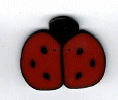  1104.L Large Red Ladybug by Just Another Button Company