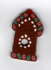1120 Gingerbread Birdhouse  by Just Another Button Company 