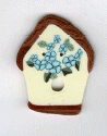 1121 Floral Birdhouse   by Just Another Button Company 