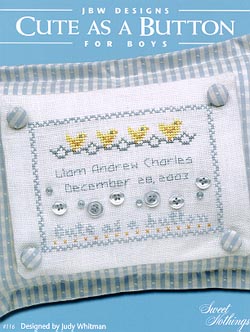 #116 Cute As A Button (for boys) by JBW Designs