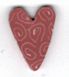 nh1048.X Extra Large Rose Nancy's Heart : by Just Another Button Company