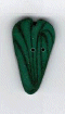 3339.L Large Green Velvet Heart : by Just Another Button Company