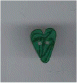 3339.S Small Green Velvet Heart : by Just Another Button Company