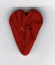 3340.M Medium Red Velvet Heart : by Just Another Button Company