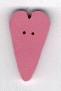 3417.L Large Baby Pink Heart  : by Just Another Button Company