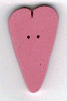 3417.X Extra Large Baby Pink Heart  : by Just Another Button Company