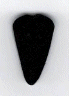 3438.M Medium Black Heart  : by Just Another Button Company