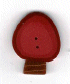 4427.L Large Red Bulb  by Just Another Button Company