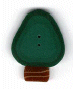 4428.L Large Green Bulb by Just Another Button Company