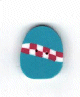 4495 Blue Easter Egg by Just Another Button Company