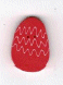 4497 Coral Easter Egg  by Just Another Button Company