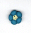 2222.T Tiny Blue Flower  by Just Another Button Company