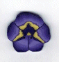 2223.L Large Purple Pansy by Just Another Button Company