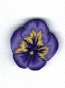 2223.S Small Purple Pansy by Just Another Button Company