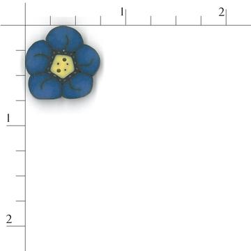 cb1004.S Small Indigo Wildflower  by Just Another Button Company