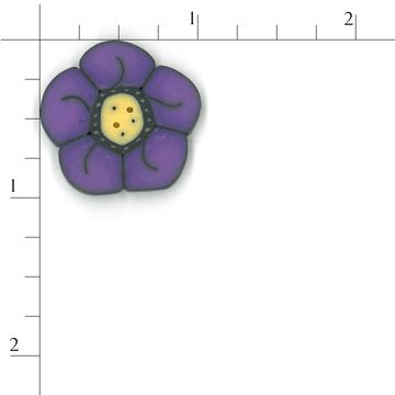 cb1005.L Large Violet Wildflower by Just Another Button Company