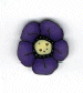 cb1005.S Small Violet Wildflower by Just Another Button Company
