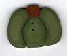 2242.L Large Green Pumpkin   by Just Another Button Company