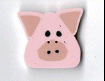  1222.L Large Pig  by Just Another Button Company 