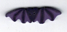1137.L Large Purple Bat  by Just Another Button Company 