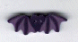 1137.S Small Purple Bat  by Just Another Button Company 