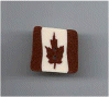 3376Q Small Folk Art Canadian Flag by Just Another Button Company