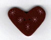 3420 Plum Sparkle Heart : by Just Another Button Company