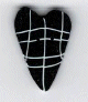 ss 1003  Black & White Plaid Heart  by Just Another Button Company