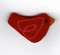 nh1118M Medium Red Heart Wing   : Art to Heart : by Just Another Button Company