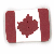 3437.T Tiny  Canadian Flag by Just Another Button Company