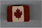 3376.S Small Square Folk Art Canadian Flag   